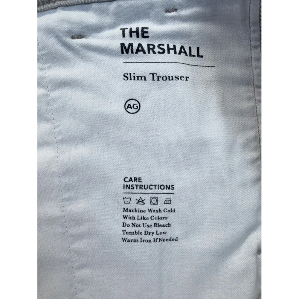 AG Adriano Goldschmied The Marshall Slim Trouser Mens 35x28 Tan Plaid Pants
